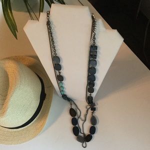 Chico’s Multi Chain & Bead Necklace